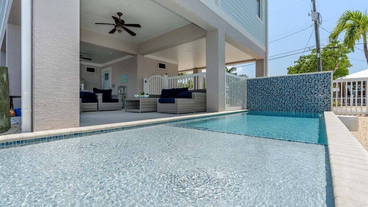 Little Venice House | Island Time~ Pool Home Seconds to Open Ocean! 32' Dock