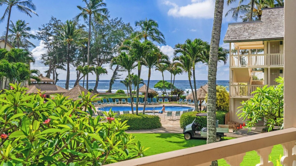 Wailua Resort | Islander on the Beach, #240 - breathtaking ocean views, steps to the beach