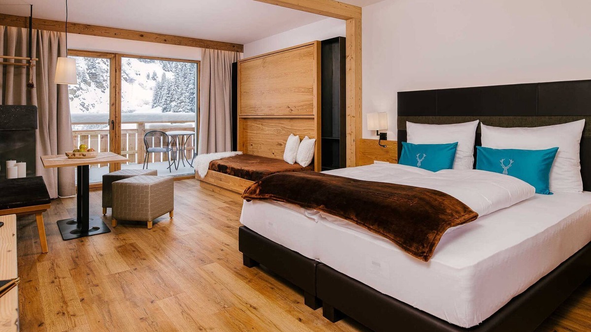 Nauders Cabin | Jochelius - 1900m - Bergresort und Restaurant - Doppelzimmer Deluxe