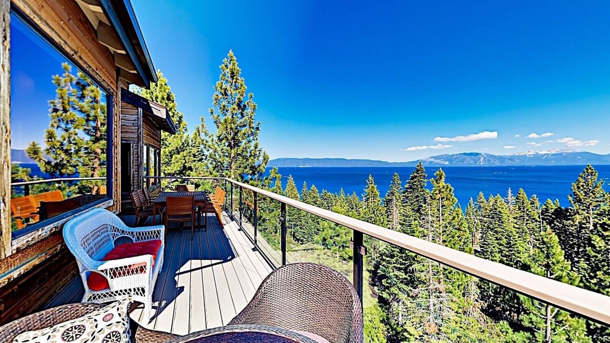 Meeks Bay House | Just above the waters of Meeks Bay, this remarkable home offers unobstructed 180-degree lake views.