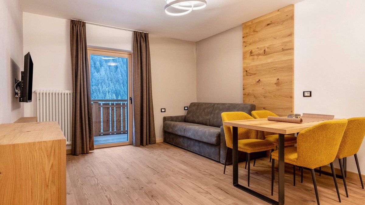 Campitello di Fassa Apartment | Kamerloy Apartments - F with Mountain View, Wi-Fi, Balcony and Garden