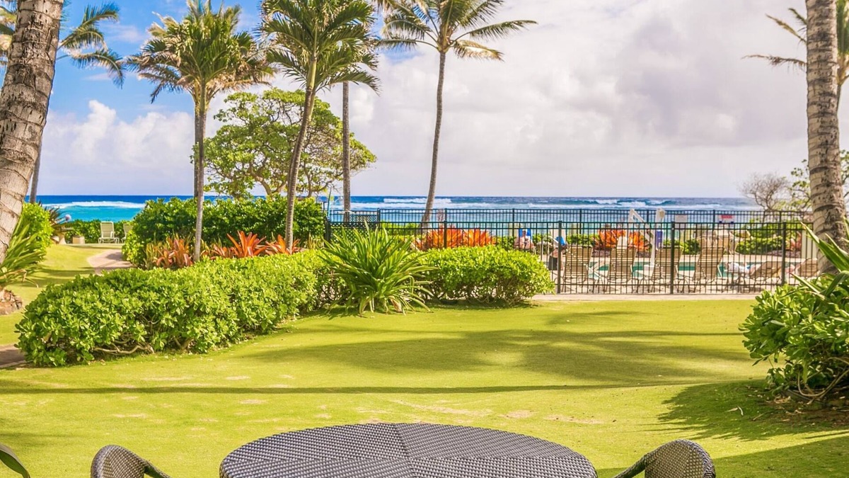 Wailua Condo | Kapaa Shore Resort B118, Ocean View, Walk to Town, Bike Path, Comp Wifi/Pkg