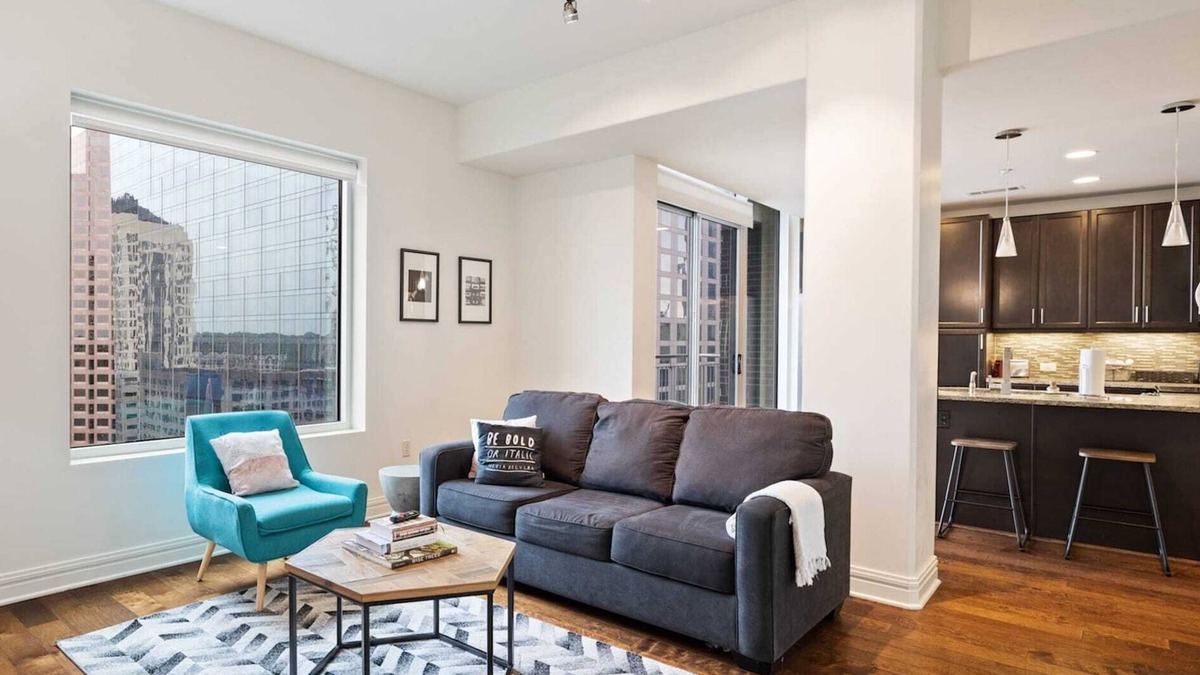 Waller Creek District Apartment | Kasa | Classic 1BD + Pool Access | Austin