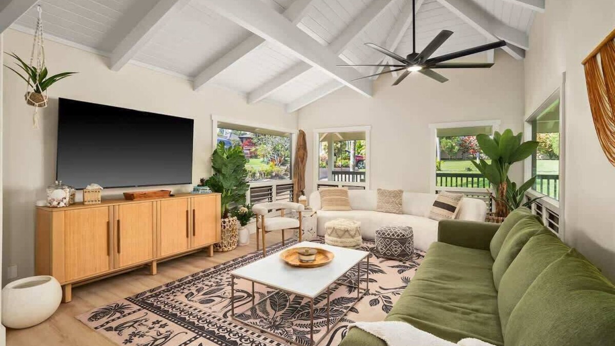Princeville House | Kauai Mermaid Queen Sanctuary - Sleeps 16 - A/C!
