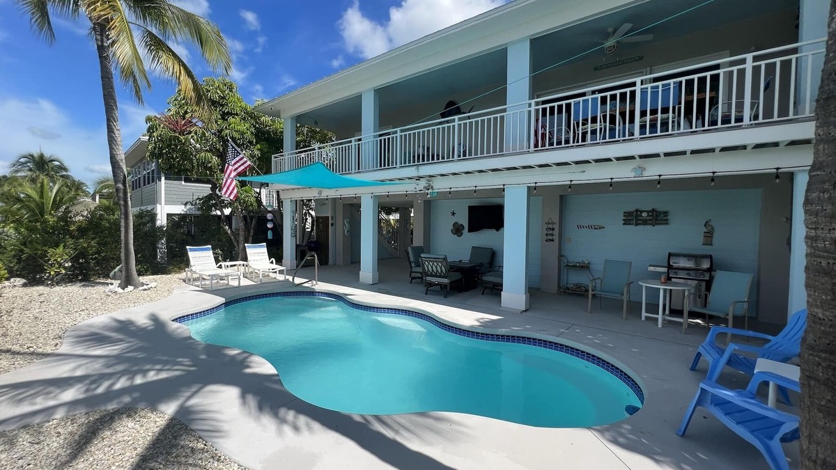 Little Torch Key House | Keys Paradise 2-bedroom, 2-bath with heated pool & direct access to the Atlantic
