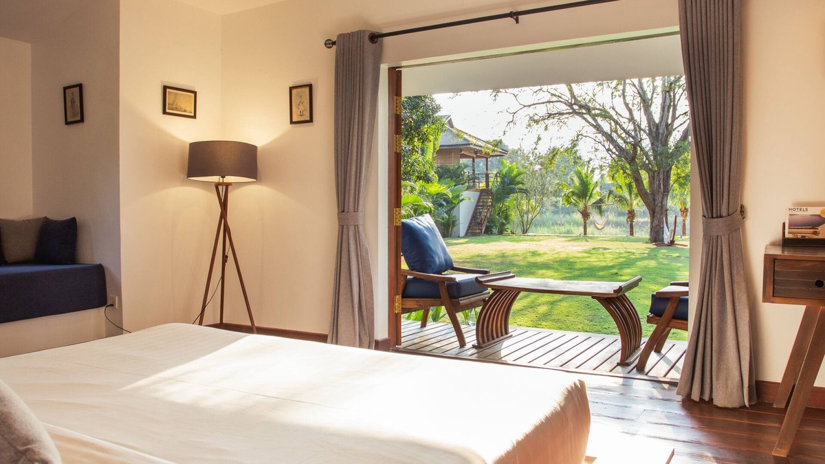 Kampot Hotel | Khla Lodge Room Double - Pool VIew