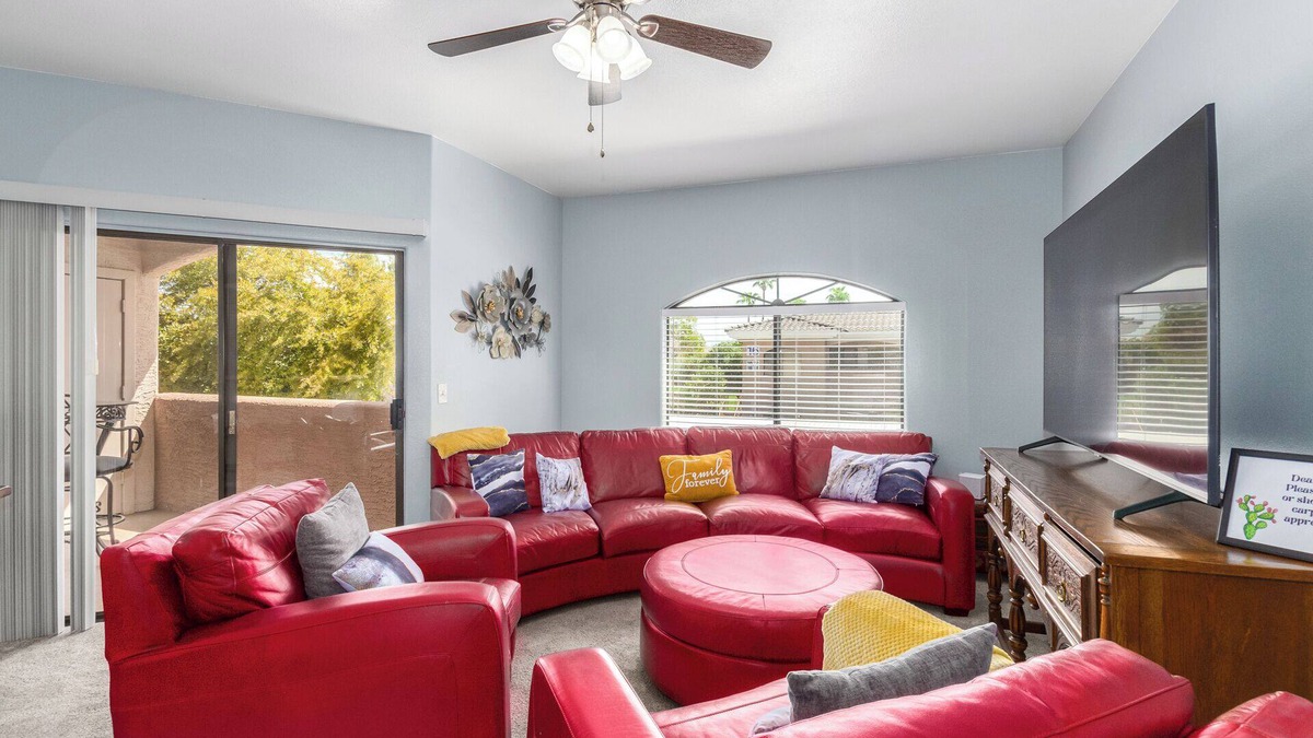 Maryvale Condo | KING Beds, Heated Community Pool! 3 miles from Cardinal Stadium!