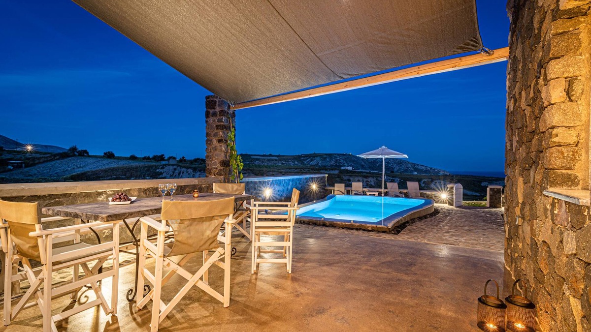 Vlychada Villa | Klimata House - Private Hot Tub Pool & BBQ Villa