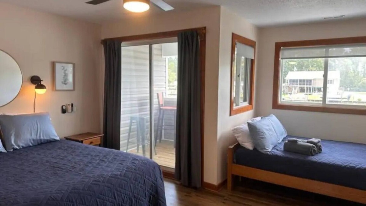 Coinjock House | Knot Three- Balcony View of ICW- Dog Friendly!