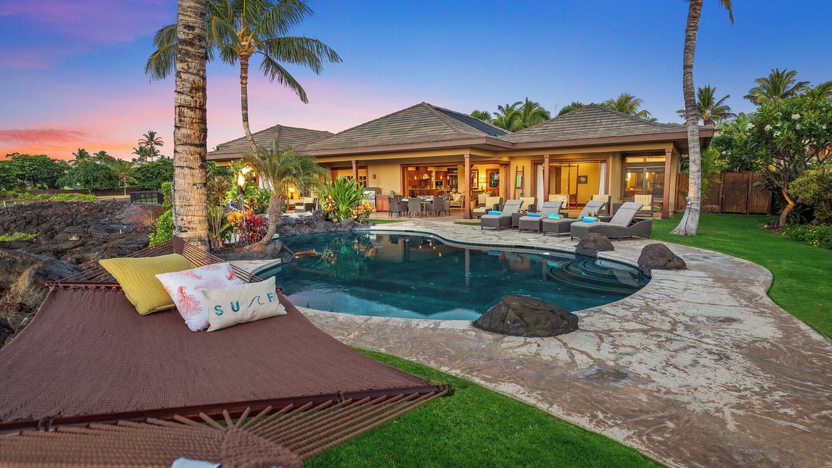 Waikoloa House | Kolea Family Retreat - Heated Pool, Outdoor Kitchen, Steps to Ocean!