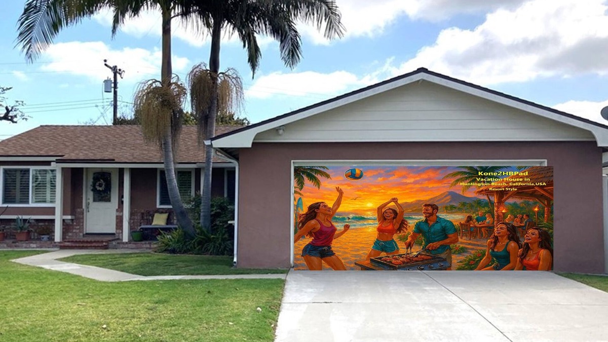 Huntington Beach House | Kone2HB Pad-Licensed Hawaiian-Style Retreat in HBnTropical Beach House Getaway.