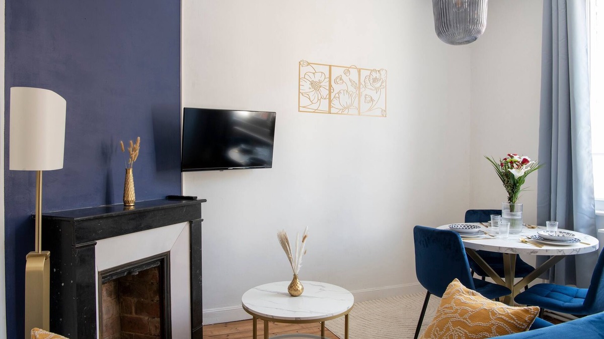 Saint-Jacques - Saint-Roch Apartment | L'écrin bleu - A quelques min du centre-ville