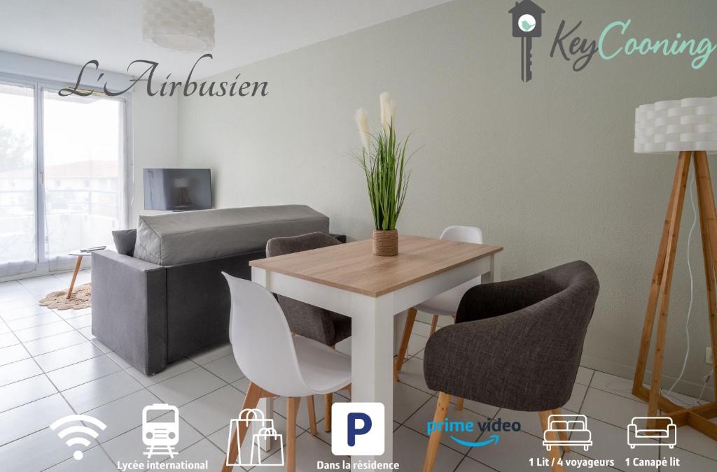 Colomiers Apartment | L'Airbusien - Terrasse et parking - Airbus à coté