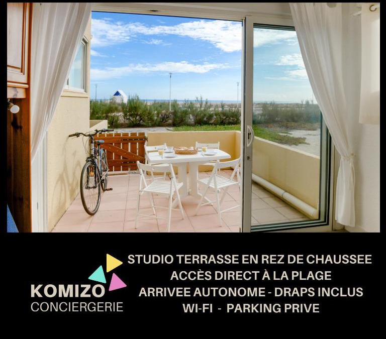 Port Leucate Apartment | « L’Ecume » Terrasse Rez-de-chaussée/Front de mer