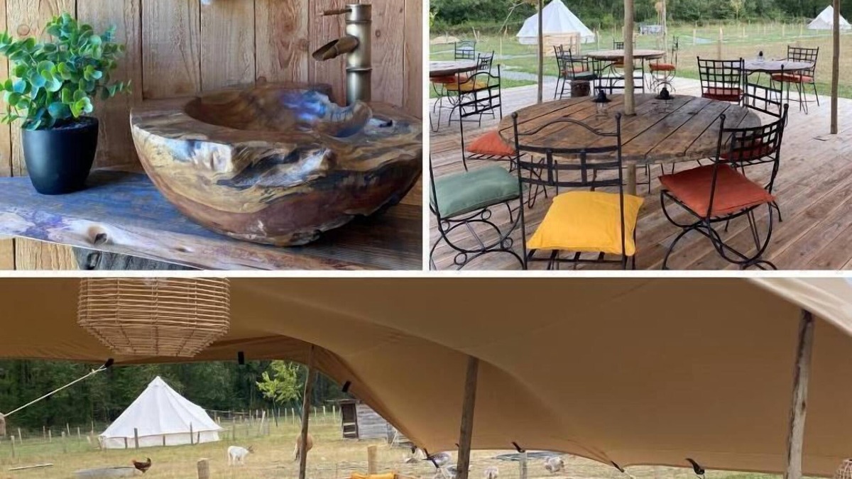 Thiel-sur-Acolin RV Rental | La Bêle et Toile - Tente L'Insouciante