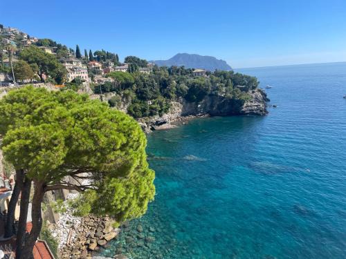 Pieve Ligure Apartment | La Casa di Samantha a Villa Regina a picco sul mare con piscina
