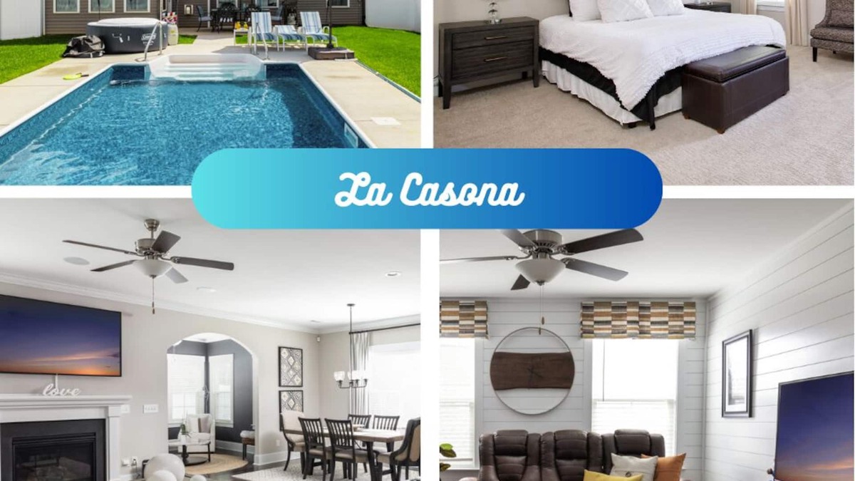 Lewisville House | La Casona: Pool, Hot Tub, King Bed, Theater Room, 17 min to Winston-Salem