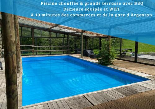 Villedieu-les-Bailleul House | La Demeure du Domaine de Tertu, 12p, PISCINE