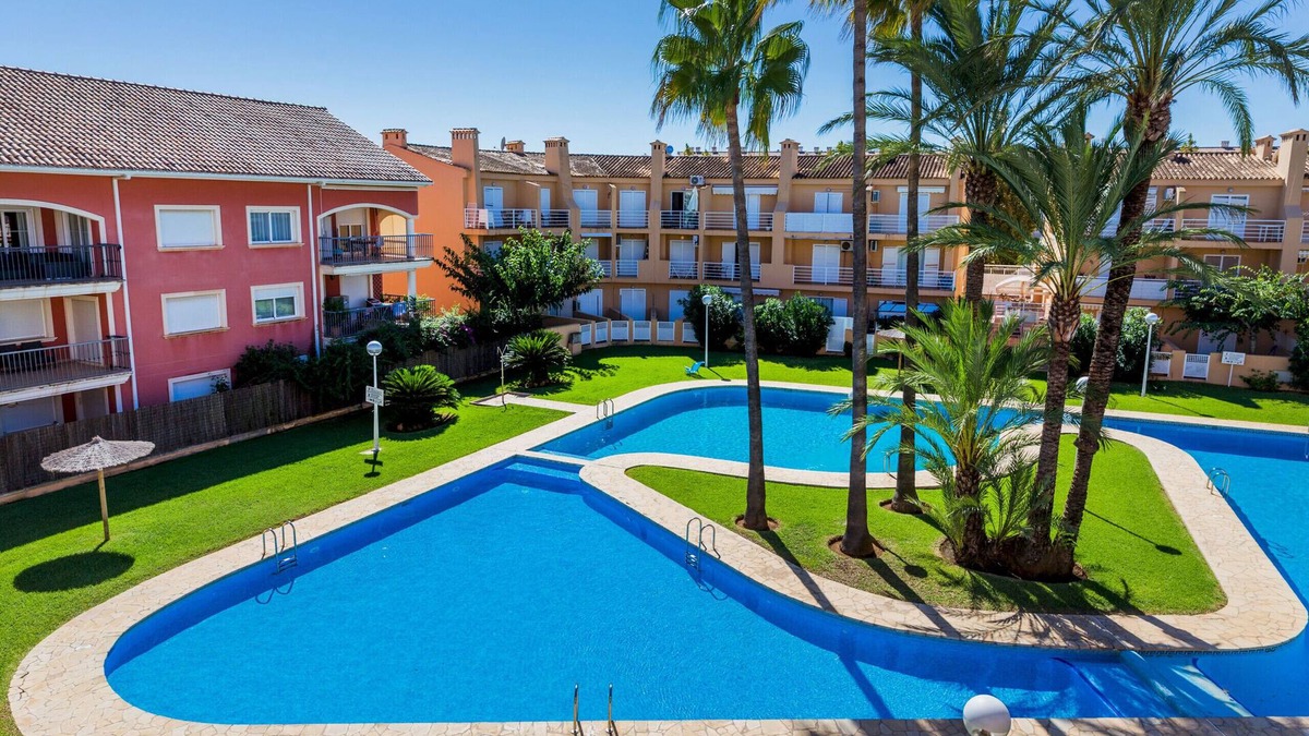 Javea Apartment | La Romana Triplex Apartment Javea Arenal, with Terrace, AC, Pool, Garden, Tennis