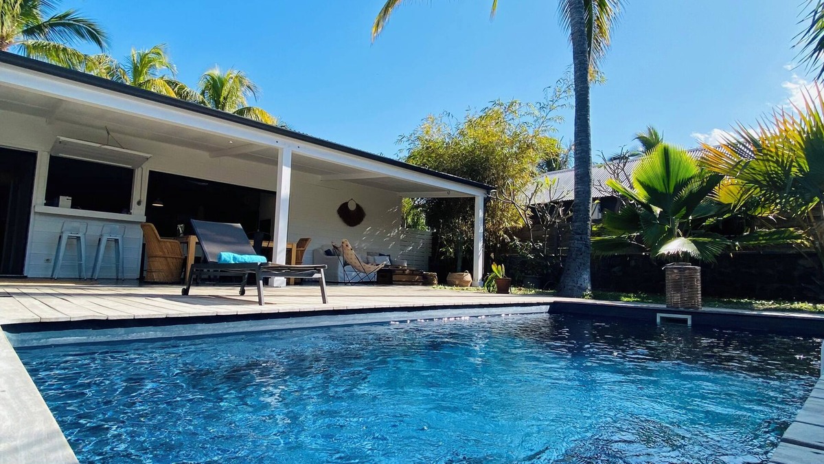 La Saline Les Bains House | La Saline les Bains Maison Piscine et 150 m Lagon