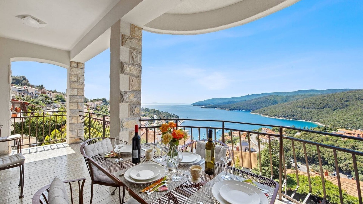 Rabac Apartment | Lady M Gold - Balcony and Sea View