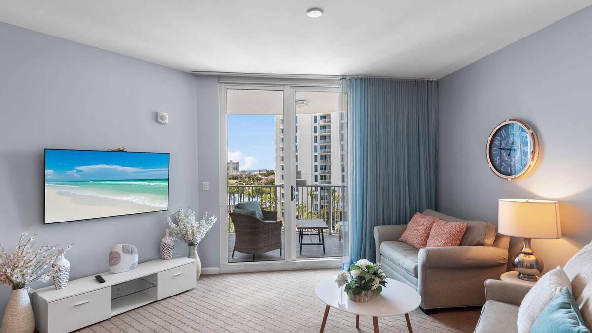 Fort Walton Beach - Destin Condo | 🌴Lagoon Pool-Partial Gulf View-Walk to beach-Beach Shuttle-Palms Resort #1603⛱️
