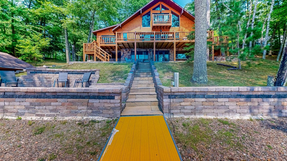Lac du Flambeau House | Lake House on Little Crawling Stone Lake w/patio, docks, grill, firepit, & WIFI
