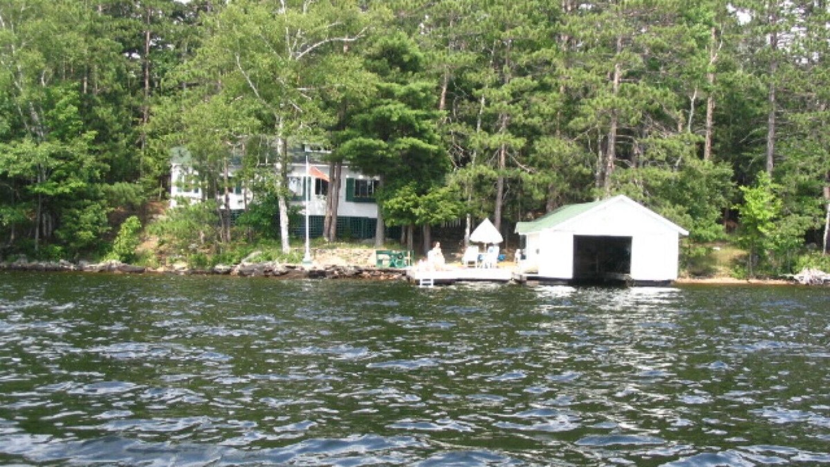 Lake of Bays Cottage | Lake of Bays - patio and deck at waters edge, sun all day from 11:00 AM.