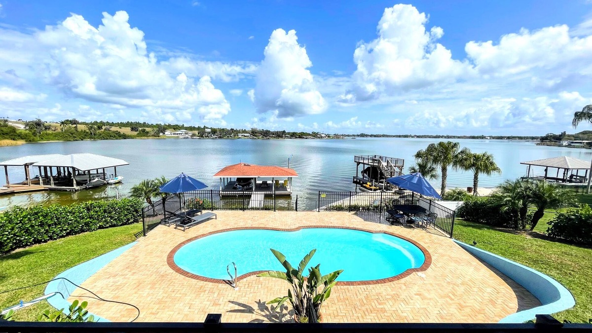 Lake Placid House | Lake Retreat for10 has Pool-Dock-4 Bedrooms-2 Bath Expansive Lakefront Views
