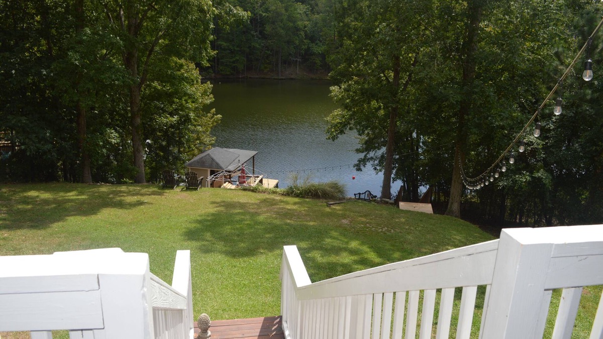 Camden House | Lake Wateree Lakefront 3BR 3BA Home with Dock and Toys in PEACEFUL Cove