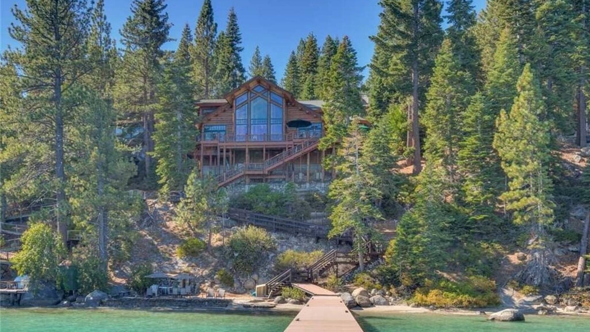 Tahoma House | Lakefront Custom Masterpiece with Private pier, Beach, Buoys, Spa! West Shore!