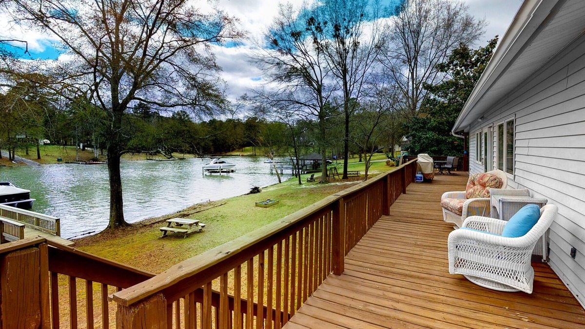 Leesville House | Lakefront Dog-Friendly Home w/Free WiFi, Furnished Deck, Lake Views, Central AC