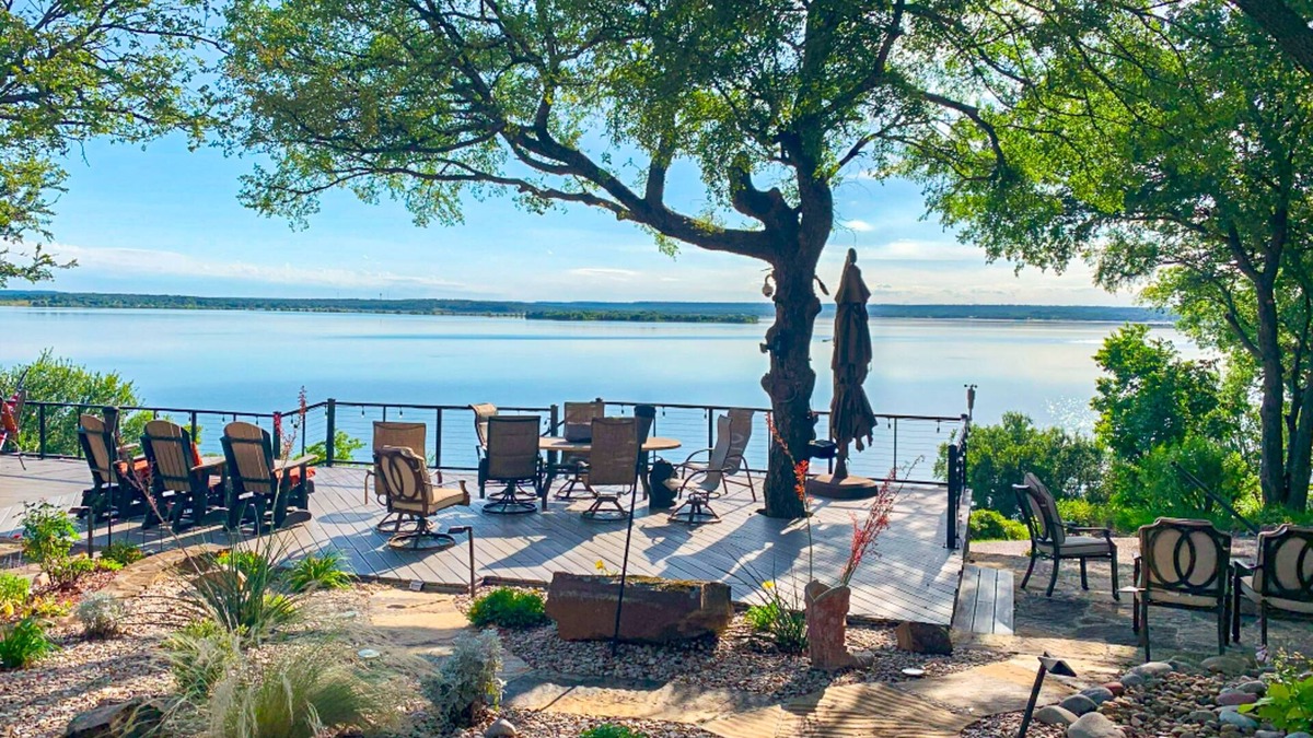 Bridgeport House | Lakefront estate with spectacular views, large deck, tiki bar, & private dock