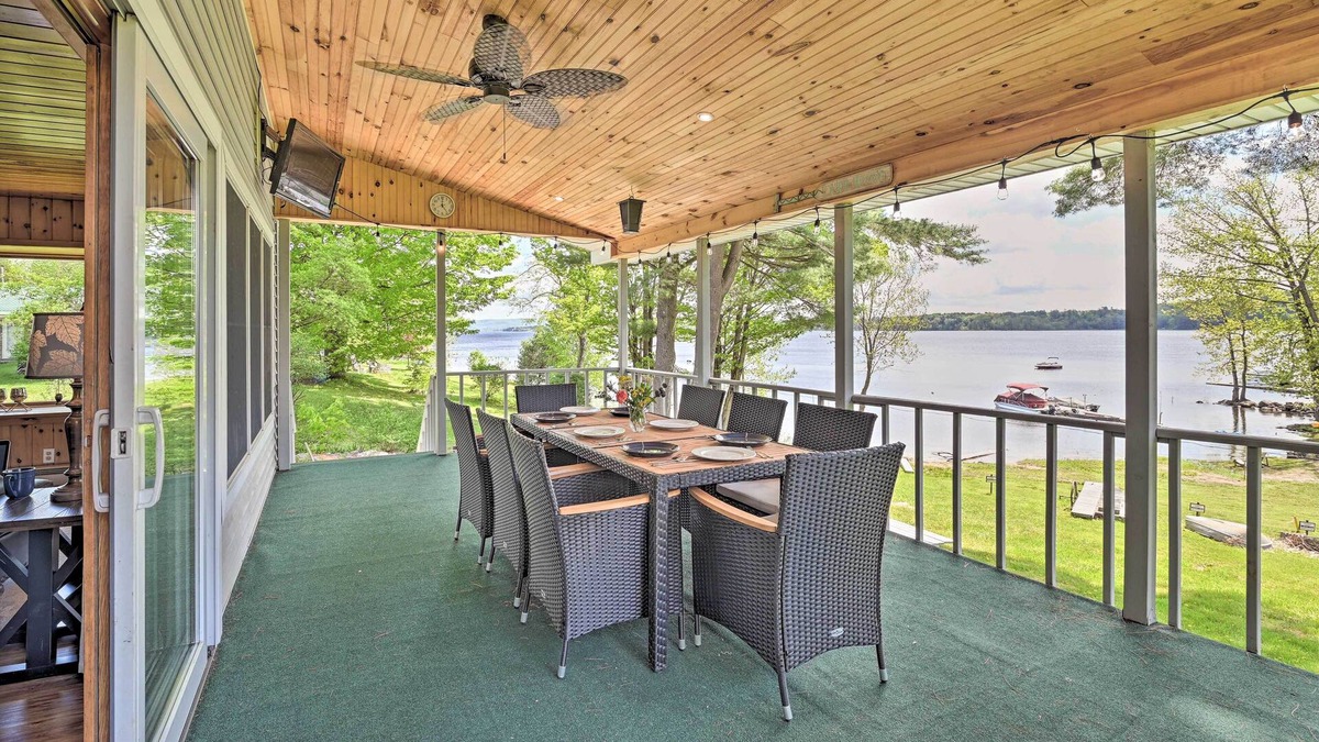 Gloversville House | Lakefront Gloversville Home w/Beach + Dock!