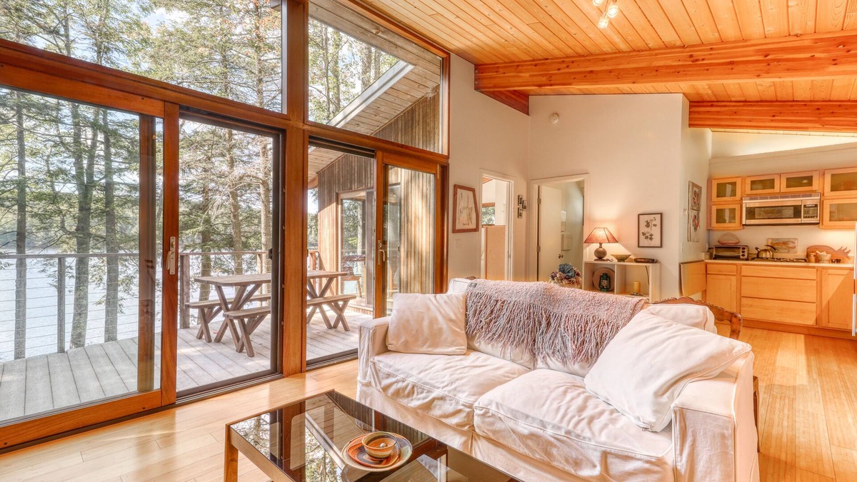 Edgecomb Cottage | Lakefront Home w/Beautiful Water Views Dock and Canoes Available - Dogs OK