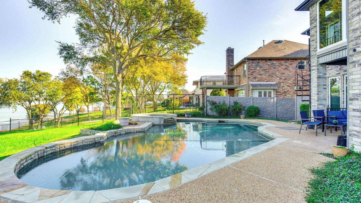 Rowlett House | Lakefront Home w/Pool, Patio & Views in Rockwall