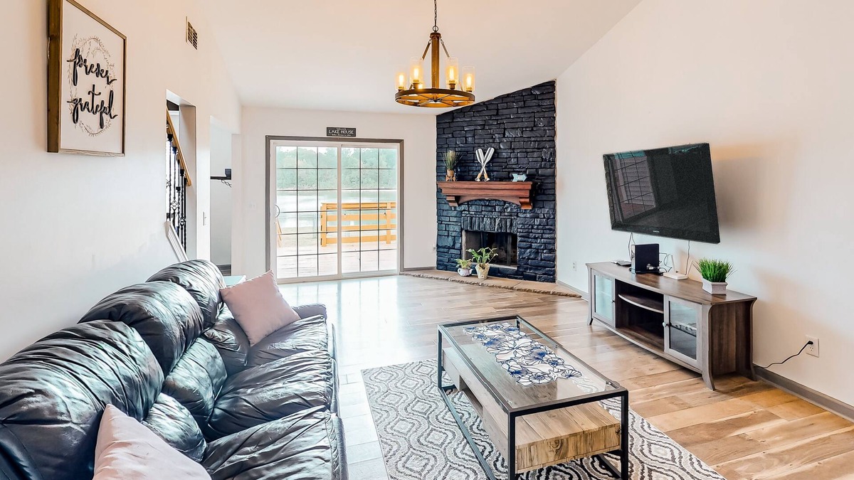 Old Hickory House | Lakefront home with home theater, game room, dock, & fenced yard - dog-friendly