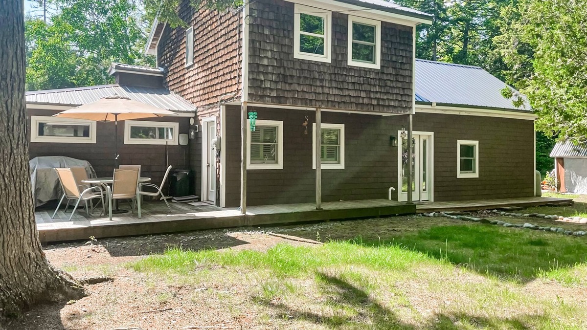 Mariaville House | Lakefront home with firepit, deck, seasonal lake access, fast WiFi, grill, views