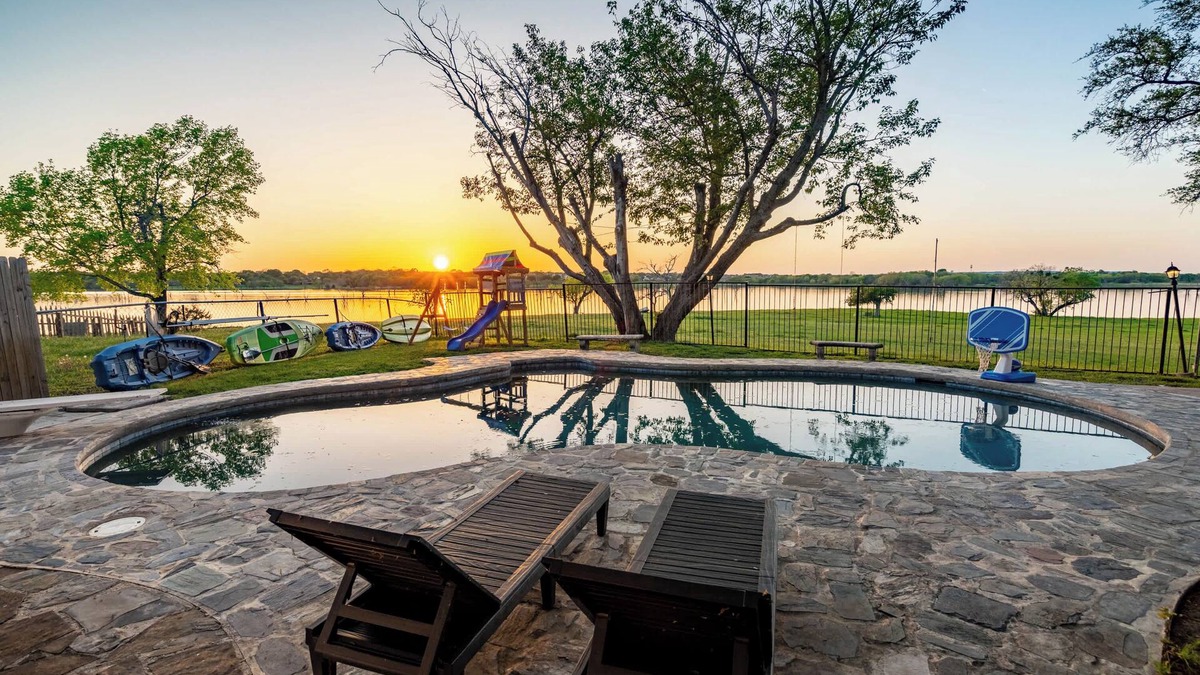 Rowlett House | Lakefront Luxe 7BR 6Bath Home with Pool & Hot Tub