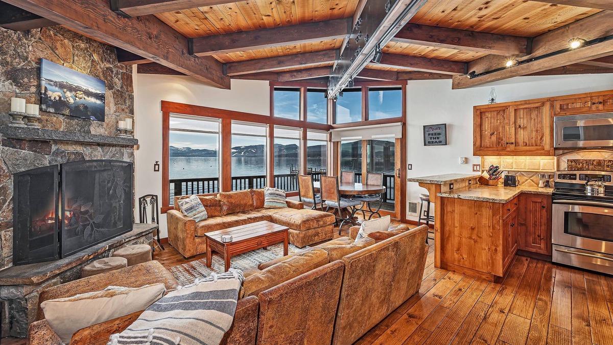 Dollar Point Condo | Lakefront Tahoe Condo with 180º Views | Sunny Deck | HOA Pool, Tennis Courts, 300' Pier