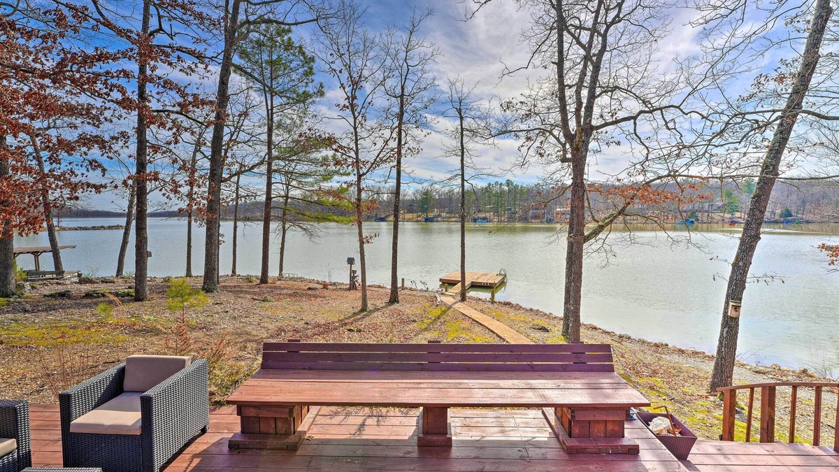 Myrtle House | Lakefront Vacation Rental w/Deck & 2 Docks!