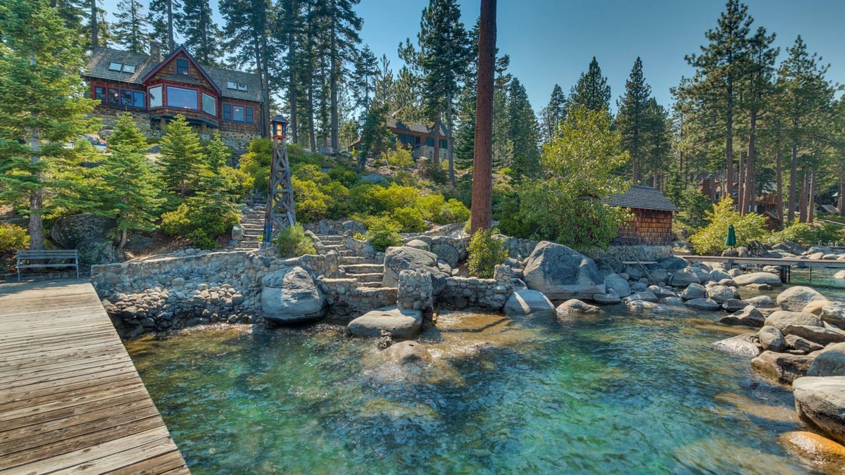 Meeks Bay Cabin | Lakefront with Private Pier and Buoy