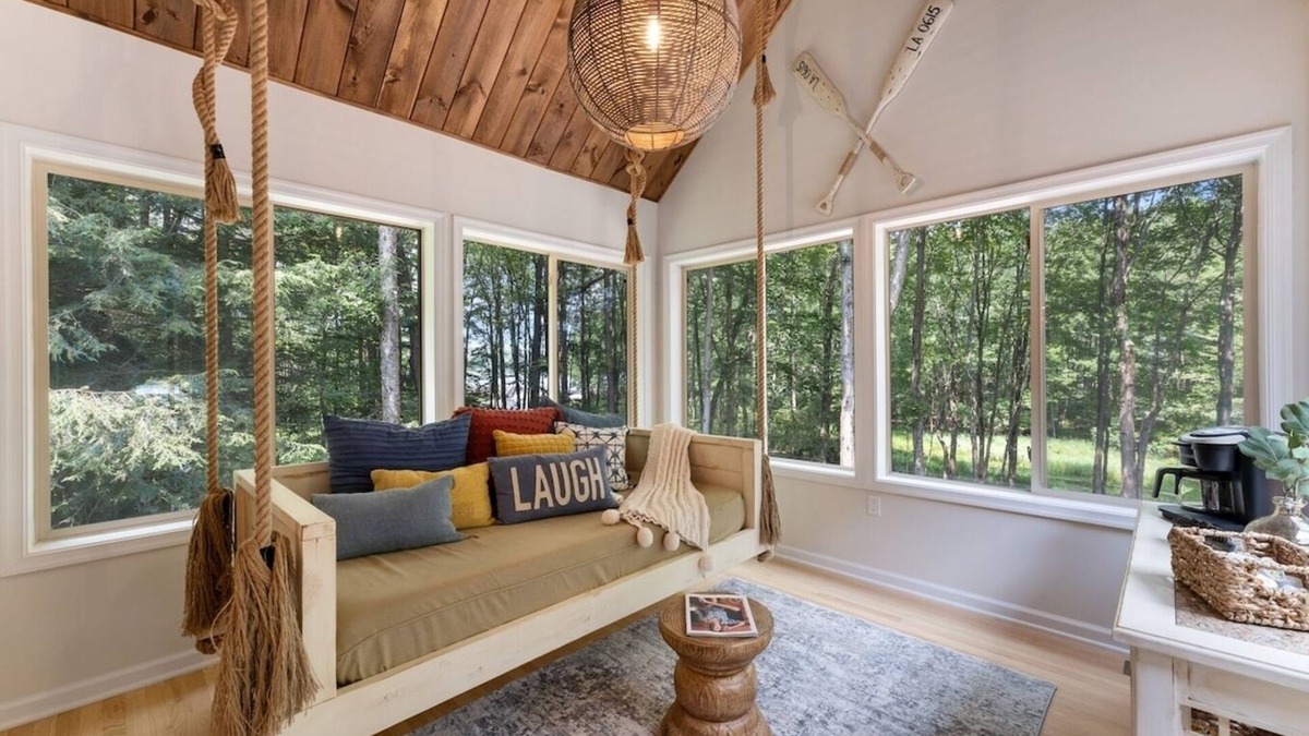 Gouldsboro House | Lakeside Luxe | Indoor Pool, Theatre, Game Room & Firepit Nights