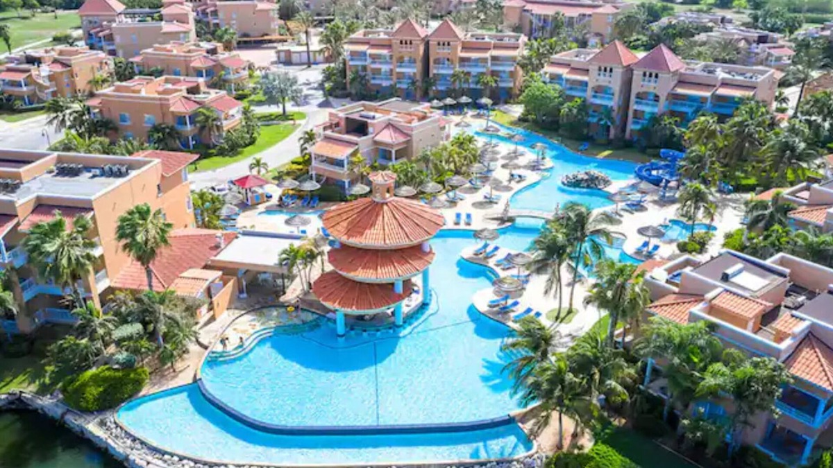Oranjestad-West Condo | Large 1 Bedroom Divi Village Condo Resort. Eagle Beach with Golf course view.n