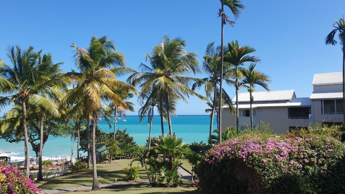 Pointe de la verdure Apartment | Large 41 m2 studio, garden and sea view - secure residence