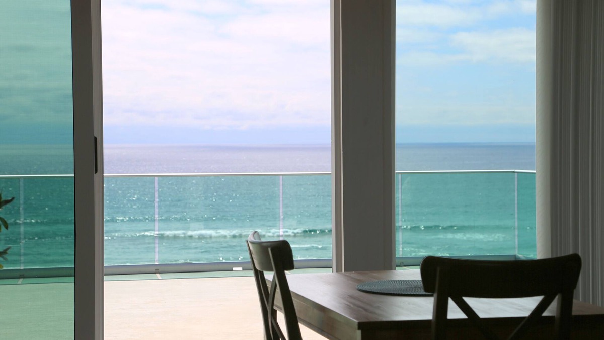La Fonda Apartment | Large beachfront loft apartment in gated community Playa La Misión with deck.