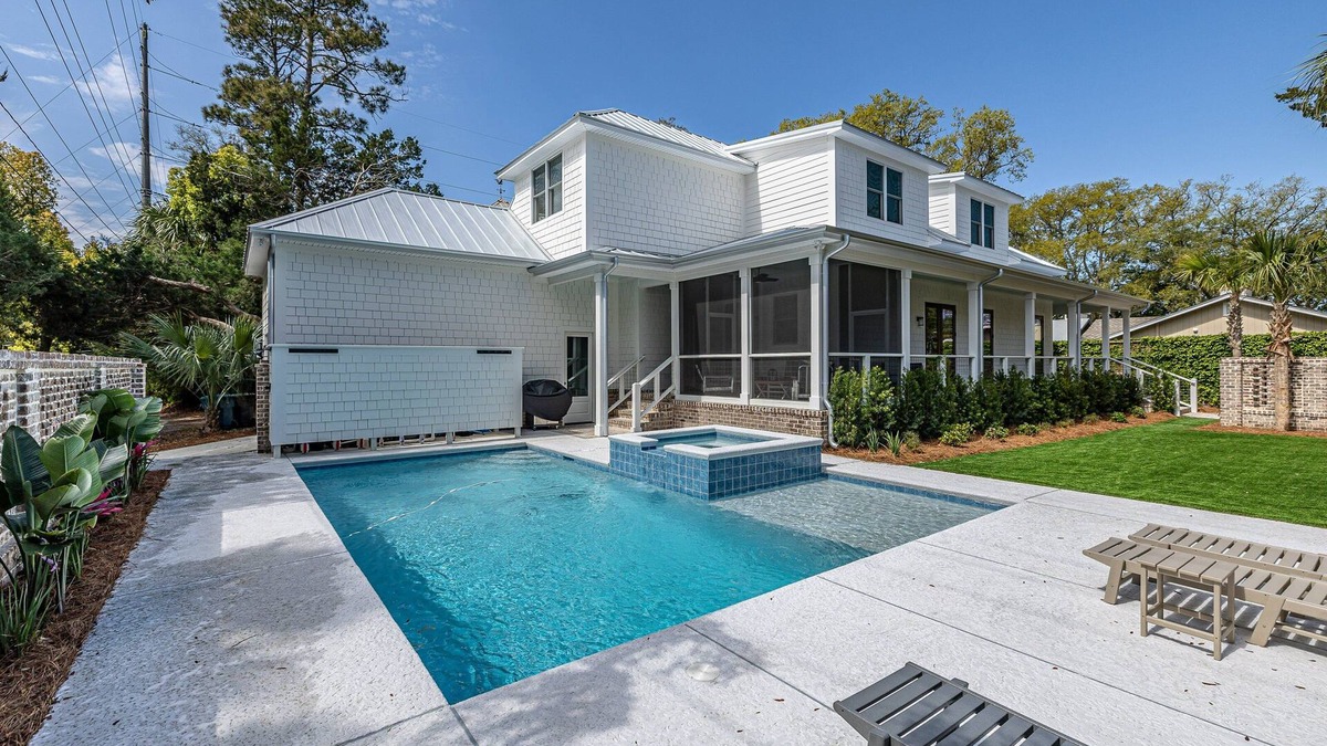 East Beach House | Large family home with private pool and short walk to beach.
