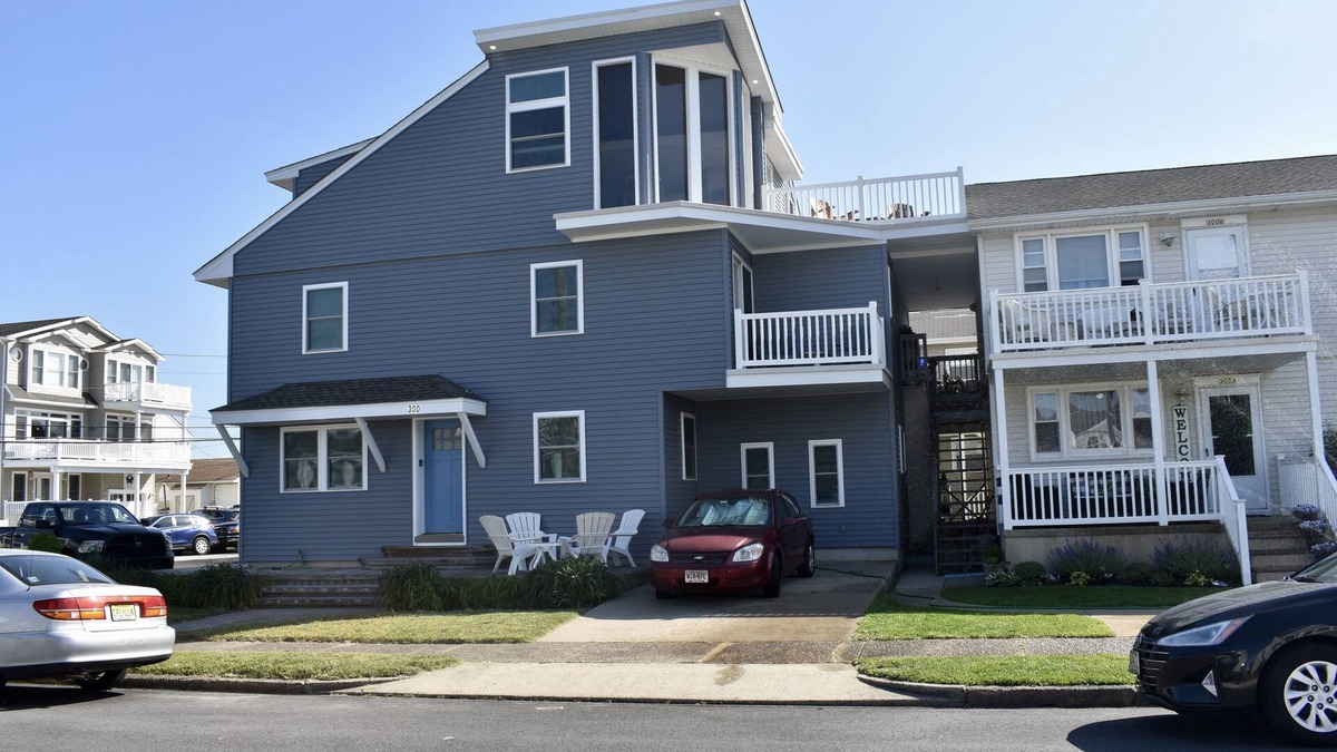 Brigantine House | Large Five Bedroom Beach Block Home With Awesome Ocean Views