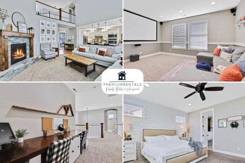 Meridian House | Large Modern 6 Bedroom Farmhouse with Custom Theat