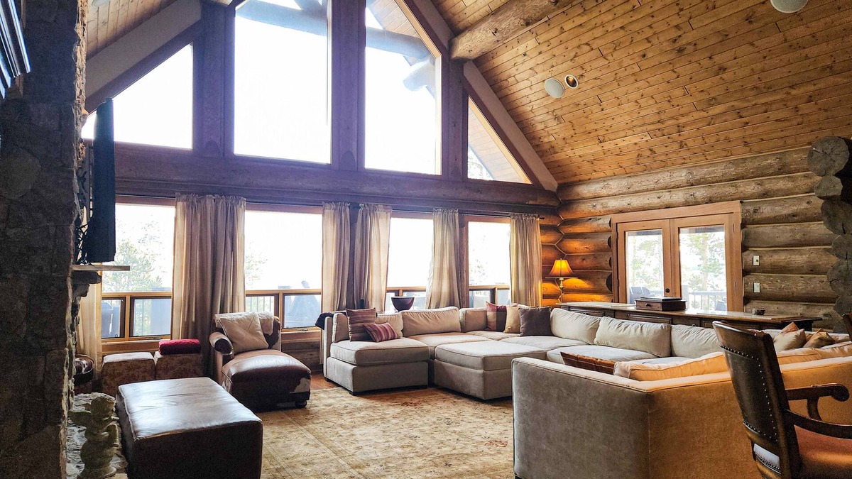 Three Peaks House | Large mountain cabin with hot tub, game room, deck, fireplace, & gorgeous view